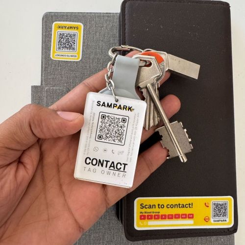 (1 Ring + 4 Stickers) Lost and Found tag, Use Wit.
