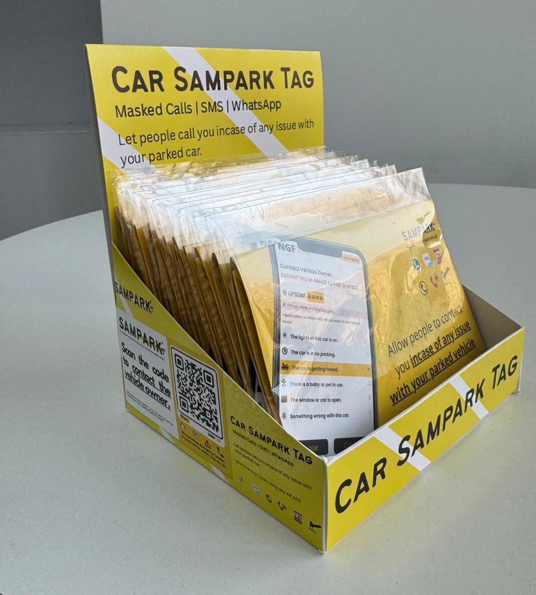 Sampark tags for societies and garages