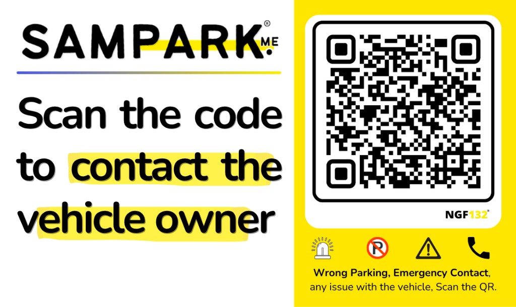Sampark car tag